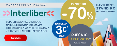 Posjeti nas od 11. - 16. studenog na Interliberu