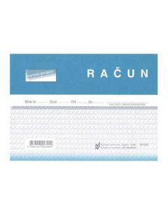 I-643/NCR RAČUN (GOTOVINSKI); Blok 100 listova, 14,8 x 10,5 cm