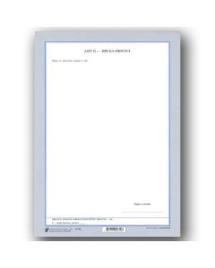 I-637/G OBRAZAC DODATKA PROKAZNOM POPISU IMOVINE LIST G - DRUGA IMOVINA; List, 21 x 29,7 cm