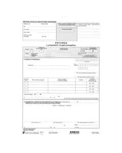 III-5-8/N POTVRDA O ORTOPEDSKIM I DRUGIM POMAGALIMA; List, 21 x 29,7 cm