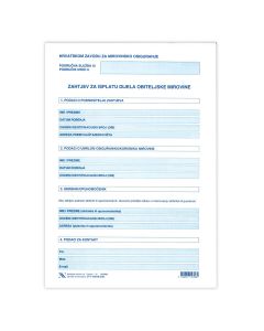 UT V-436/OB.DOD-ZAHTJEV ZA ISPLATU DIJELA OBITELJSKE MIROVINE