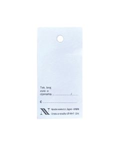 VII-17 KONTROLNA OZNAKA; Karton, 4 x 8 cm