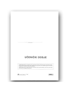 XI-1-49 UČENIČKI DOSJE; Omot, 23 x 31 cm