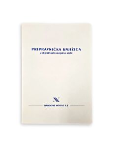 XVI-50/A PRIPRAVNIČKA KNJIŽICA U DJELATNOSTI SOCIJALNE SKRBI