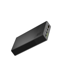 Green Cell GC PowerPlay 20S powerbank 20000mAh 22.5W PD USB-C, 3x USB-C, USB-A, Fast Charging, crni