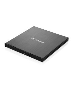 Verbatim CD/DVD Slimline vanjski snimač, M-Disc kompatibilan, USB3.2/USB-C, crni