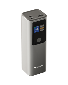 Verbatim Powerbank 27000mAH Charge 'n' Go 183W max, Dual USB-C® port, 1xUSB-A, Smart digital TFT display