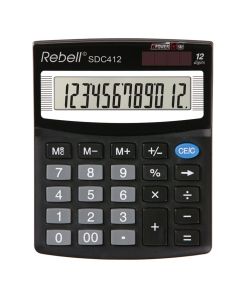 Kalkulator komercijalni Rebell SDC412 black