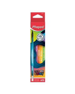 Grafitna olovka Maped Black Pep's Energy s gumicom HB MAP852001