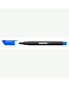 Flomaster Kores, permanent marker OHP, KOR22103, 1 mm, plavi