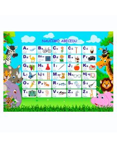 Mapa stolna PVC 50 x 40 cm abeceda
