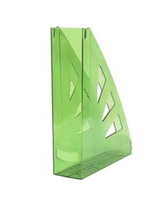 Stalak za spise okomiti, PVC, prozirni zeleni, Office products
