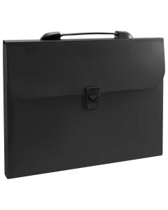 Torba plastična s ručkom, dimenzija 320x260x42, crna, Spree