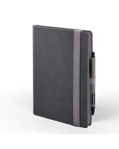 Notes B5 Texture color maxi s gumicom, tamno sivi
