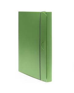Mapa s gumicom B4 Holos 3 cm, polipropilen, dimenzija 35x25x3 cm, Fellowes, zelena