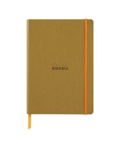 Notes A5, Rhodiarama soft, s gumicom, diktando, zlatni
