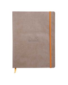 Notes B5, Rhodia Rhodiarama soft, s gumicom, diktando, taupe