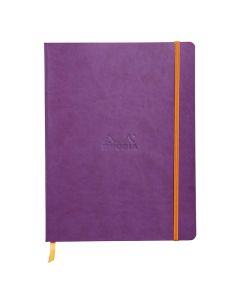 Notes B5, Rhodia Rhodiarama soft, s gumicom, diktando, violet