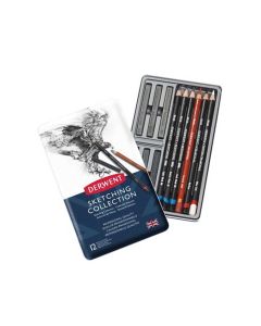 Set za skiciranje umjetnički, Sketching Collection Derwent, set 12 komada u metalnoj kutiji 34305