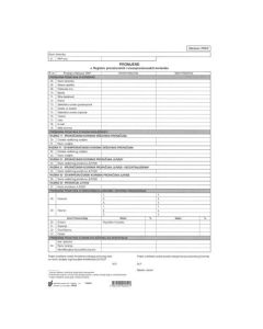PRKP PROMJENE U REGISTRU PRORAČUNSKIH I IZVANPRORAČUNSKIH KORISNIKA; List, 21 x 29,7 cm