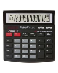Kalkulator komercijalni Rebell CC512 black