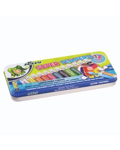 Boje tempere Jolly 12/1, 7,5 ml, metalna kutija