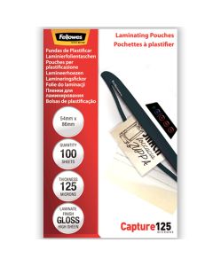 Folija za plastifikaciju Fellowes 54 x 86 mm 125 mic. 100/1 sjajna