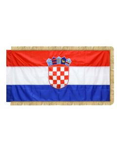 Zastava Republike Hrvatske 300x150 cm, s resicama, svečana, svila