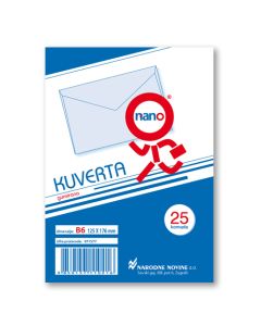 Kuverte 125x176 mm B6-5, plave, 25/1
