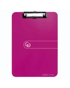 Ploča podložna PVC, sa štipaljkom, A4, Easy orga to go, Herlitz, roza