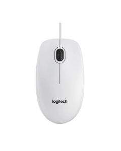Logitech B100 optički miš, USB, bijeli (910-003360)