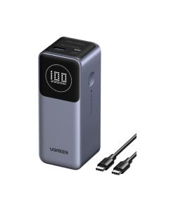 UGREEN Nexode prijenosni punjač (Powerbank) 12000mAh, 100W brzo punjenje, 1×USB-A/2×USB-C, PD3.0/QC3.0, sivi