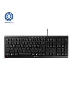 Cherry Stream tiha tipkovnica, USB, crna