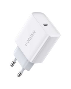 UGREEN zidni punjač 20W,1x USB-C, PD3.0/QC4.0+, bijeli