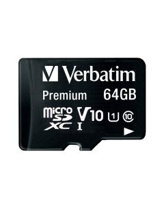 Verbatim memorijska kartica Premium Micro SDXC 64GB Class 10 + adapter