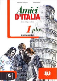 AMICI D'ITALIA 1 PLUS; quaderno + Audio CD (HR) radna bilježnica za talijanski, 5.razred, 5.godina učenja