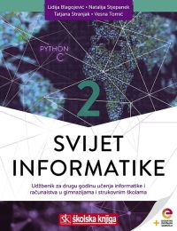 SVIJET INFORMATIKE 2; udžbenik informatike s dodatnim digitalnim sadržajima za drugu godinu učenja informatike za gimnazije i računalstva u strukovnim školama