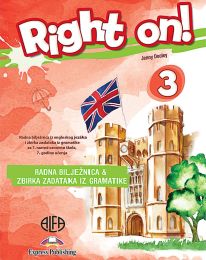 RIGHT ON! 3; radna bilježnica iz engleskog jezika za sedmi razred osnovne škole (sedma godina učenja)
