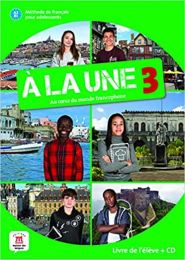 A LA UNE 3; udžbenik za francuski jezik, 7. razred osnovne škole, 1. strani jezik, 7. godina učenja