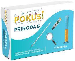 POKUSI - PRIRODA 5; (KUTIJA) radna bilježnica PRIRODA 5 s radnim listovima i priborom za izvođenje pokusa iz prirode za 5. razred osnovne škole