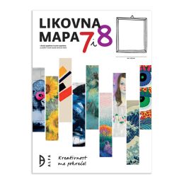 LIKOVNA MAPA 7-8; mapa s kolaž i raster papirima za 7. i 8. razred