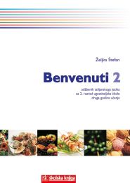 BENVENUTI 2; udžbenik talijanskog jezika s CD-om za 2. razred trogodišnjeg programa ugostiteljsko-turističkih škola, II. godina učenja