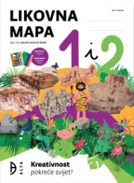 LIKOVNA MAPA 1 i 2; likovna mapa s kolaž i raster papirom za 1. i 2. razred osnovne škole
