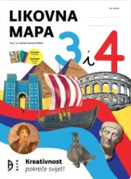 LIKOVNA MAPA 3 i 4; likovna mapa s kolaž i raster papirom za 3. i 4. razred osnovne škole
