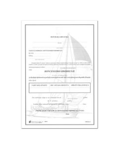 00-0571 KONCESIJSKO ODOBRENJE ZA OBAVLJANJE DJELATNOSTI NA PODRUČJU UNUTARNJIH MORSKIH VODA RH (PRILOG 4); List, 21 x 29,7 cm