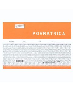 I-20/NCR POVRATNICA; Blok 4 x 50 listova, 21 x 14,8 cm