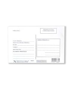 II-34 Poštanski omot s povratnicom - UP - posredna dostava