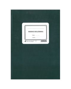 III-27/C INDEKS BOLESNIKA; Knjiga 600 stranica, 21 x 29,7 cm