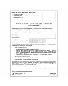 UT 051705 V-438 ZAHTJEV ZA IZMJENU NAČINA ISPLATE NACIONALNE NAK.ZA STARIJE OSOBE