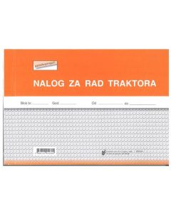 VII-28 NALOG ZA RAD TRAKTORA; Blok 3 x 50 listova, 21 x 14,8 cm